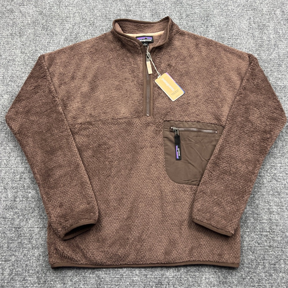 NEW Patagonia Re-Tool 1/2 Zip Pullover Womens Small Brown Fleece Jacket 25340